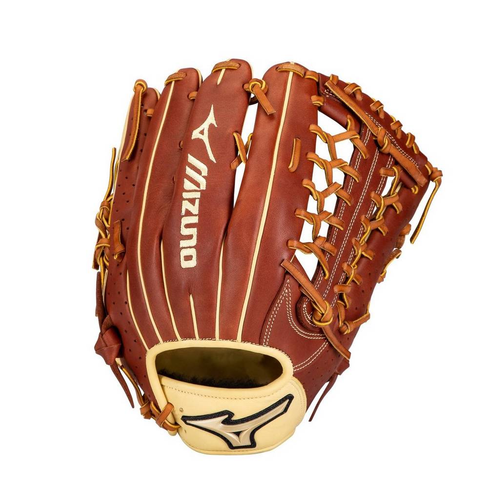 Mizuno Men's Prime Elite Outfield Baseball 12.75" Gloves Brown (312846-HFD)